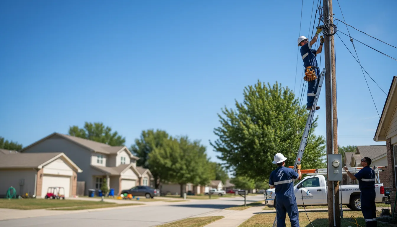 Residential electrician providing installation services in Kinmundy, IL